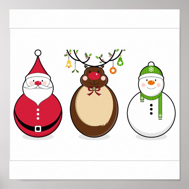 Póster Tres amigos Navidades (Frente)