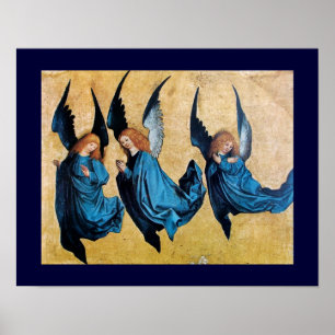 PÓSTER TRES ÁNGELES EN AZUL