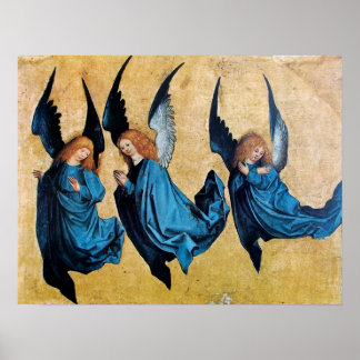 PÓSTER TRES ÁNGELES EN AZUL