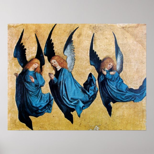 PÓSTER TRES ÁNGELES EN AZUL (Frente)