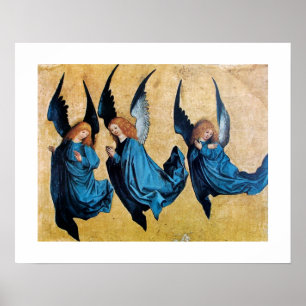 PÓSTER TRES ÁNGELES EN AZUL