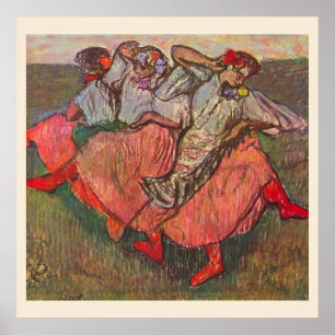 Póster Tres bailarinas rusas de Edgar Degas