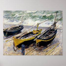 Póster Tres barcos pesqueros