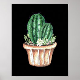 Póster Tres cactus machacados