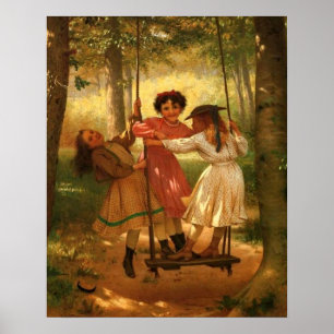 Póster Tres Chicas en un giro