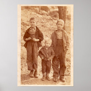 Póster Tres chicos tristes