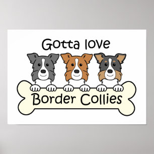 Póster Tres colores de borde