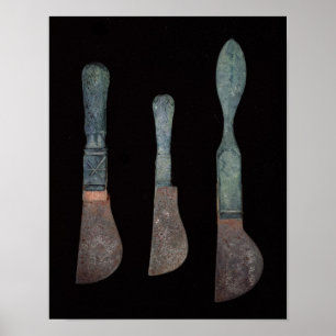 Póster Tres cuchillos de Pompeya, Roman, c.100 BC-79 AD