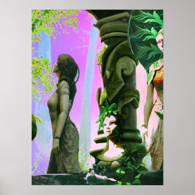 Póster Tres diosas del bosque (Frente)