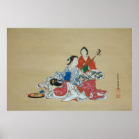 Tres encantadoras mujeres japonesas