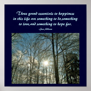 Póster Tres esencial magnífico al poster de la felicidad…