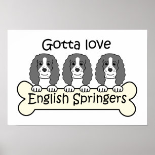 Póster Tres Españoles Springer ingleses