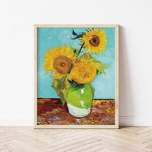 Tres girasoles | Vincent Van Gogh