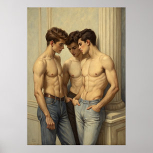 Póster Tres gracias: Un estudio romántico del deseo