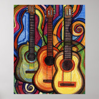 Póster Tres Guitarras