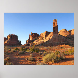 Póster Tres Hermanas en Arches National Park