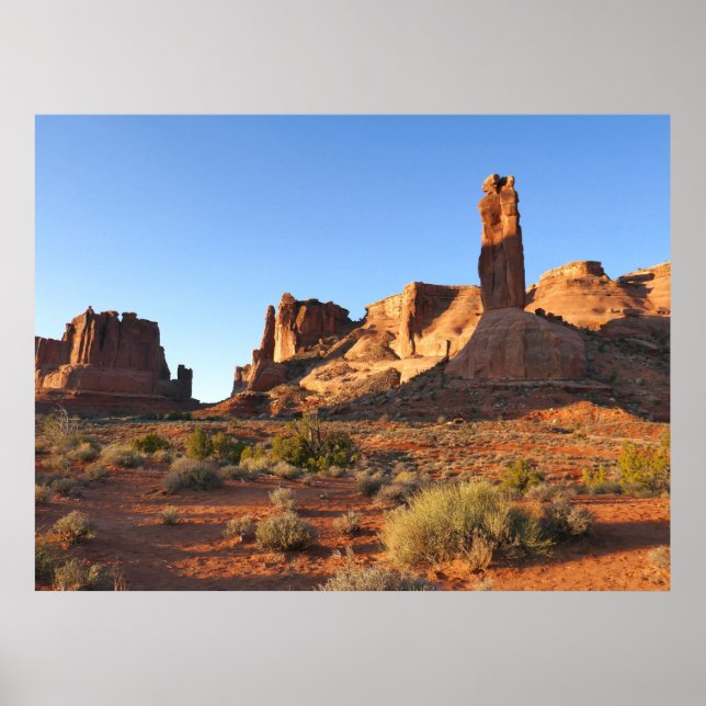 Póster Tres Hermanas en Arches National Park (Frente)