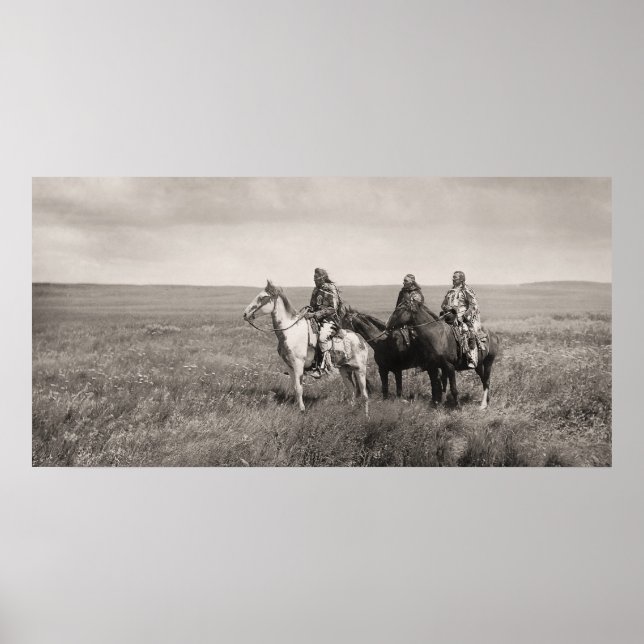 Póster Tres jefes de pie negro (Frente)