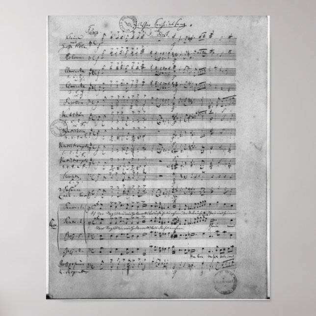 Póster Tres Lieder (Frente)