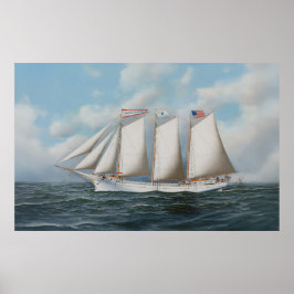 Póster Tres Mast Schooner Andrew C Pierce
