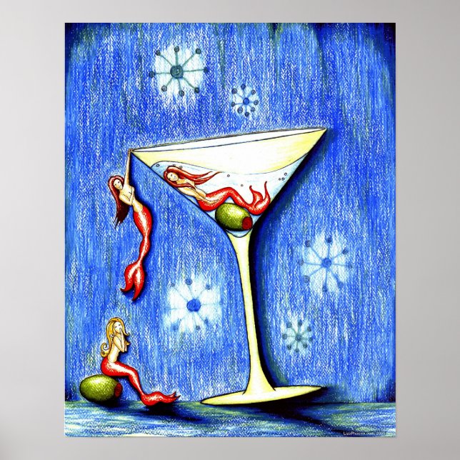 Póster Tres Mermaid Martini (Frente)