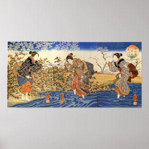 Póster Tres mujeres japonesas