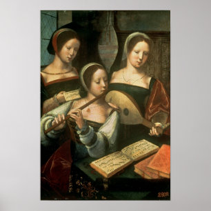 Póster Tres músicos