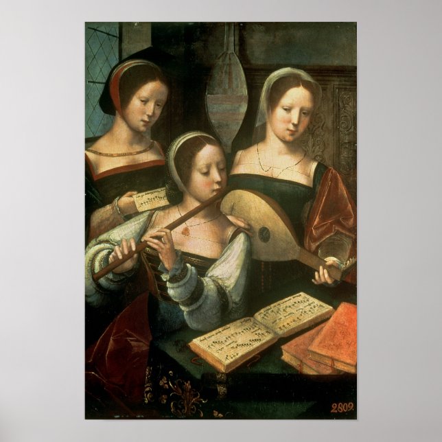 Póster Tres músicos (Frente)