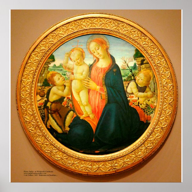 Póster Tres niños sagrados de Sellaio (Frente)