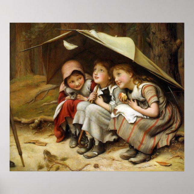 Póster Tres Pequeños Gatitos (Frente)