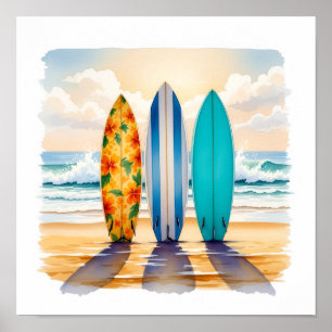 Póster Tres Pequeños Surfboards