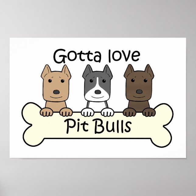 Póster Tres Pitbulls (Frente)