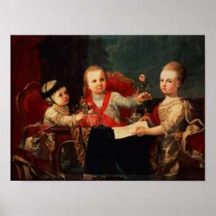 Póster Tres príncipes, hijos de Carlos III
