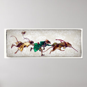 Póster Tres ratones ciegos