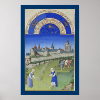 Póster Très Riches Heures - Junio