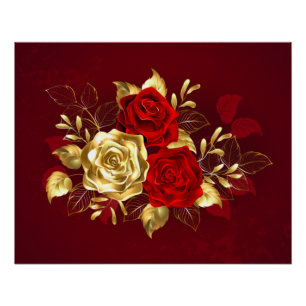 Póster Tres Rosas Joyas