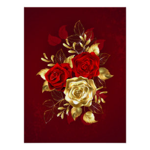 Póster Tres Rosas Joyas