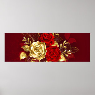 Póster Tres Rosas Joyas