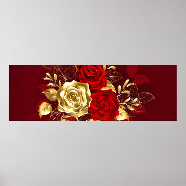 Póster Tres Rosas Joyas (Frente)