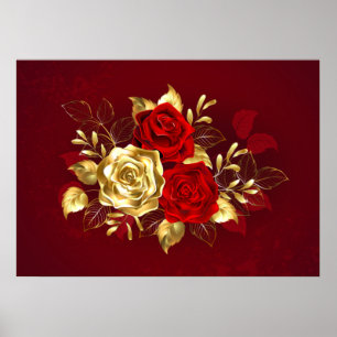 Póster Tres Rosas Joyas