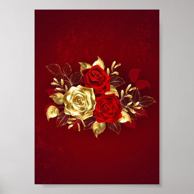 Póster Tres Rosas Joyas (Frente)