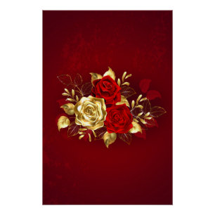 Póster Tres Rosas Joyas