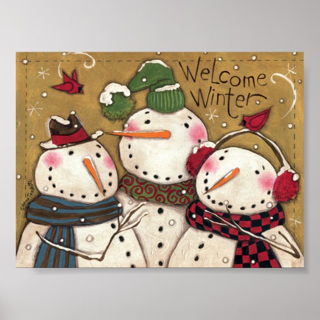 Póster Tres Snowmen (Frente)