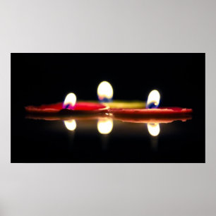 Póster Tres velas
