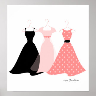 Póster Tres Vestidos