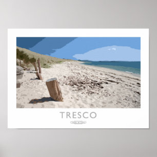 Póster Tresco Railway Poster