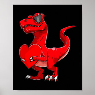 Póster Trex Día de San Valentín Apparel niño pequeño jove