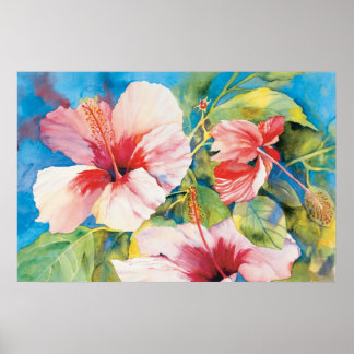 Póster Tríada de Hibiscus