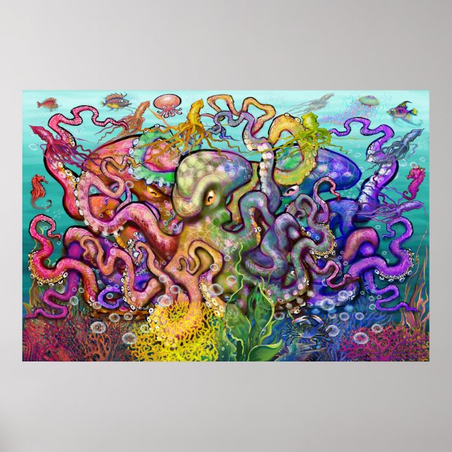 Póster Tríada de Octopi (Frente)