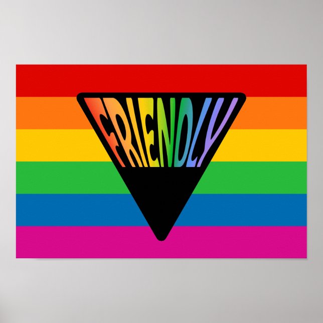 Póster Triángulo amistoso con los gays (Frente)